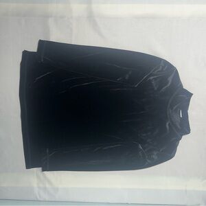 Elegant Black Velvet Women's Top